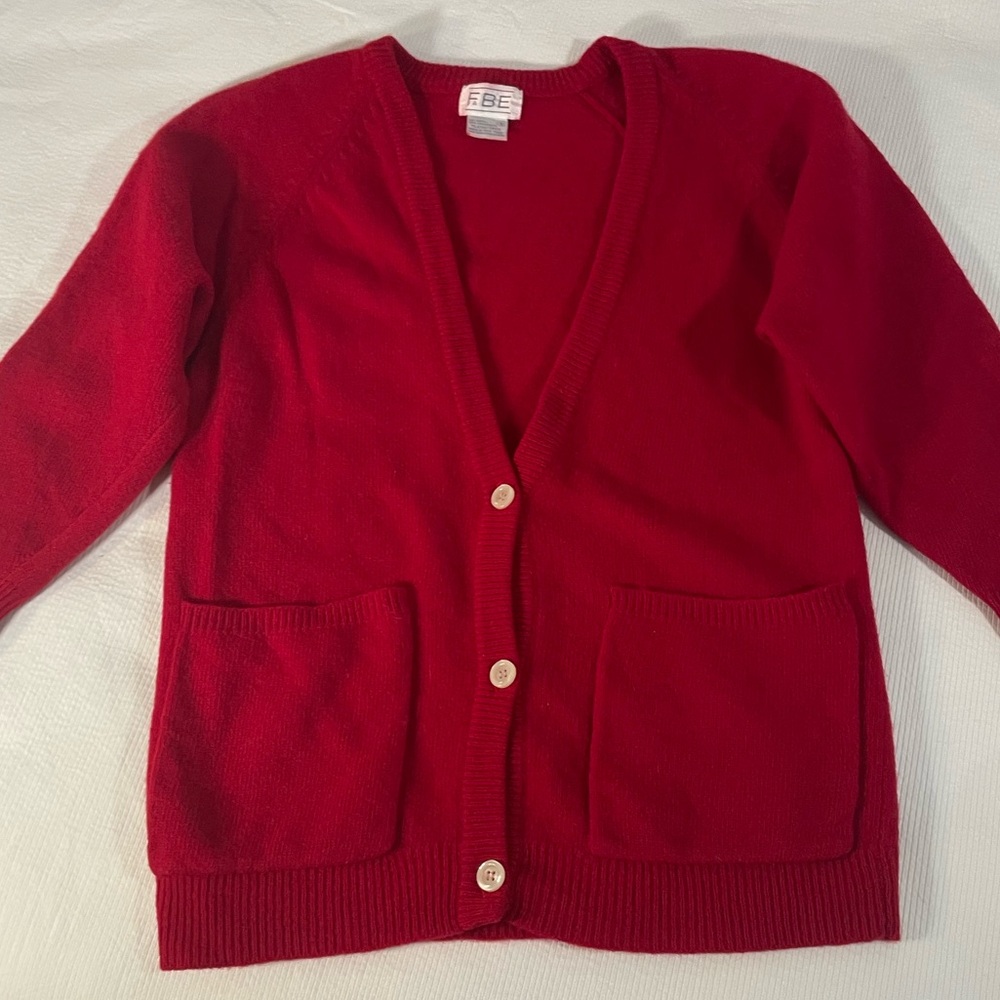 FaBE women’s vintage red cardigan. Size small.